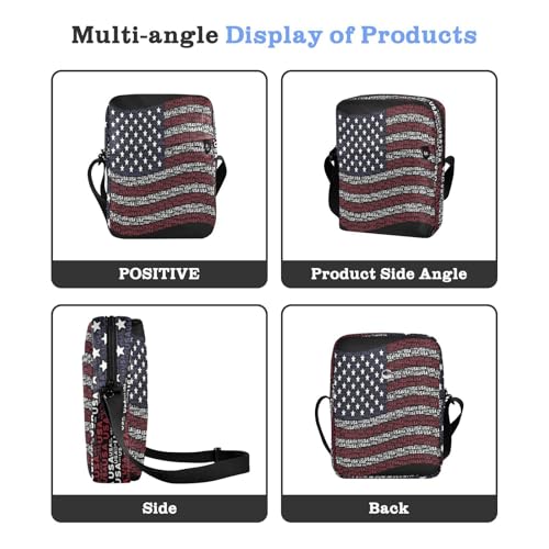 Usa State Flag American messenger bags crossbody bag men Cross Body Purses Adjustable Strap for Shopping outdoor sports4