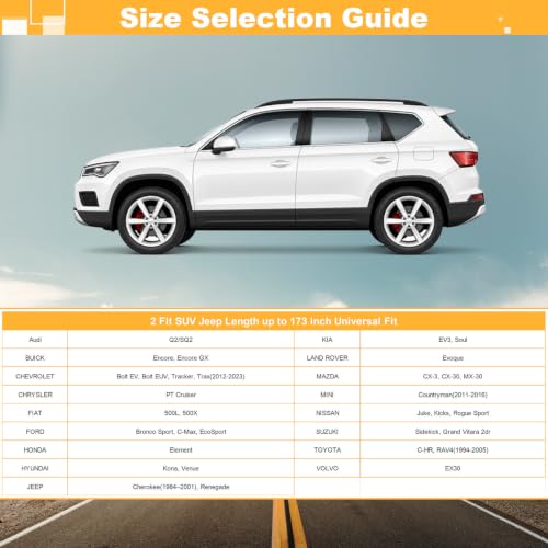 Image of GUNHYI 16 Layers SUV Car Cover Waterproof All Weather Heavy Duty, Universal Fit Kia Soul, Buick Encore, Honda Element, Hyundai Kona /Venue, Nissan Juke /Kicks, Toyota CHR, Mazda CX-3 /CX-30 etc.