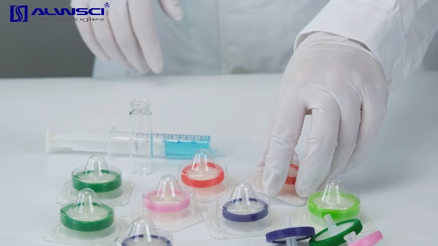 Image of Sterilized Syringe Filter PVDF 20 Pack, 0.22 um Pore Size, 33 mm Membrane Diameter, Hydrophilic Filtration Sterile Packed Individually