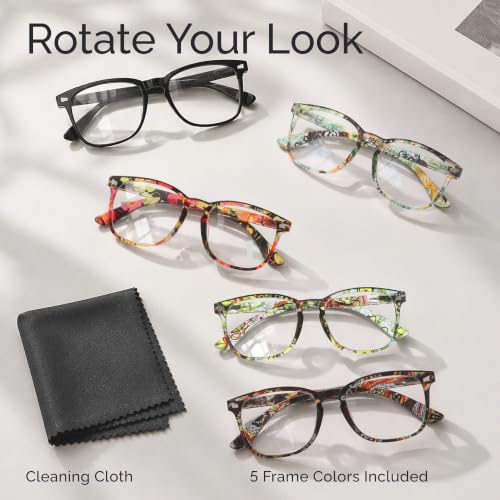 Image of CCVOO Reading Glasses for Women, Eye glasses, Blue Light Readers for Women, Cheaters