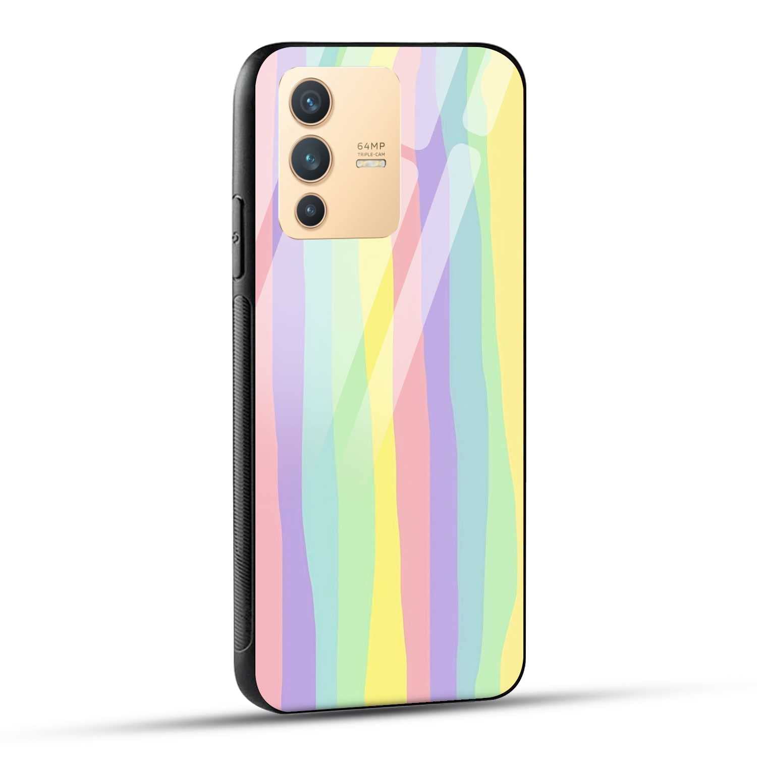 Vivo Y91 Sirphire Vivo V19 Rainbow Cover OnePlus Nord Glass Back