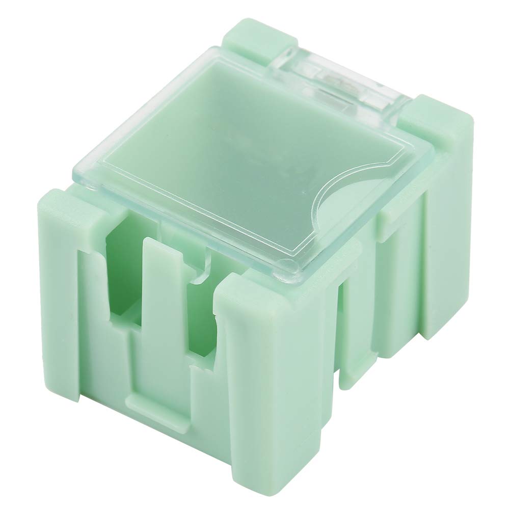 Boîte de stockage pour composants électroniques (50 pièces) Boîte de rangement SMT SMD avec couvercles transparents