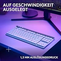 Logitech G G515 LIGHTSPEED TKL kabellose flache Gaming-Tastatur – Ansicht 3