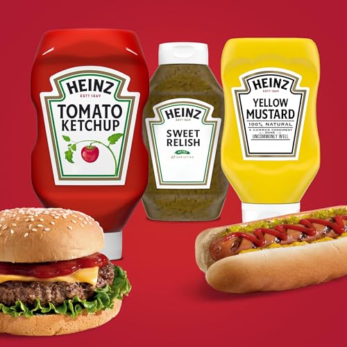 Image of Heinz Tomato Ketchup, Sweet Relish & Yellow Mustard Grill Pack, 3 ct Pack