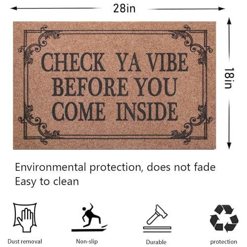 Tapis de porte d'entrée résistant aux intempéries pour sol propre