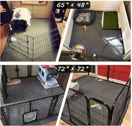 Image of Washable Pee Pads for Dogs, Extra Large Reusable Dog Pee Pad, Waterproof Pet Mat, Dog Playpen Mats for Puppy Training Whelping Playpen Pads