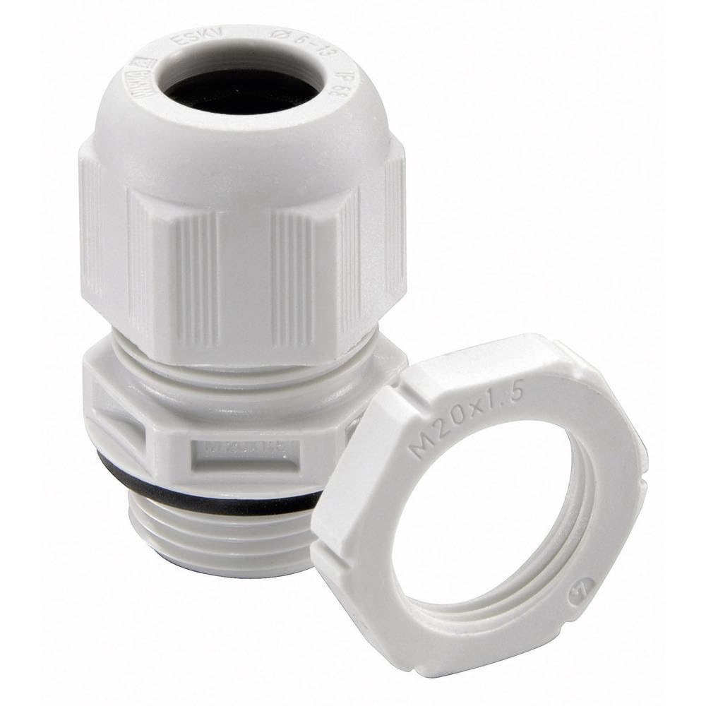 WISKA Kabelverschraubung ESKV-Set 16 10066525 M16 Polyamid lichtgrau (RAL 7035) 50 Stück