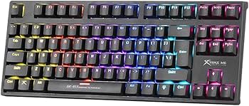 Teclado Gamer Xtrike Me Rainbow Mecânico Switch Blue GK-913