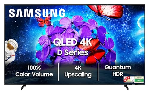 Image of Samsung 138 cm (55 inches) QE1D Series 4K Ultra HD QLED Smart TV QA55QE1DAULXL (Black)