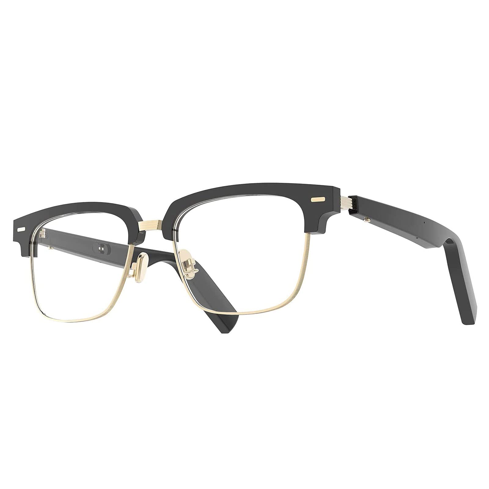 Lunettes de Soleil Audio avec écouteurs d'oreille Ouverts, Noir avec connectivité Bluetooth pour Hommes et Femmes
