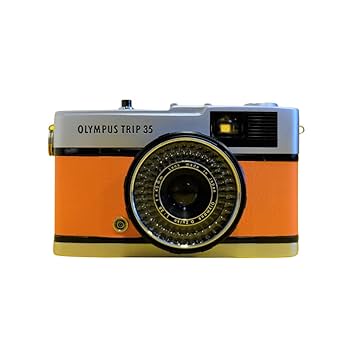 Olympus Trip 35 Orange Leather Point and Shoot 35mm Film