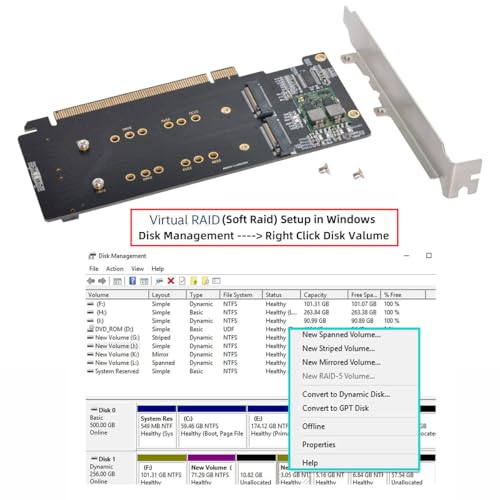 Image of Combo M.2 NGFF B-Key & mSATA SSD to SATA 3.0 Adapter Converter Case Enclosure with Switch