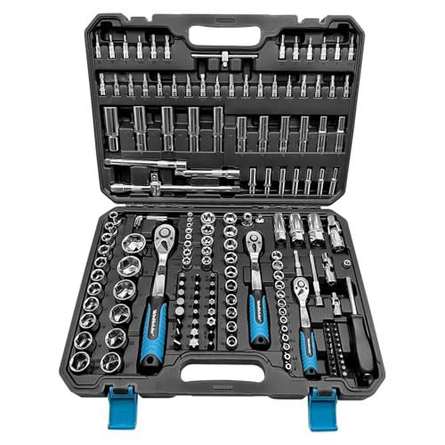 WinHolder Ratchet Wrench Socket Set DIY Tools, Bits, with Case (172PCS)