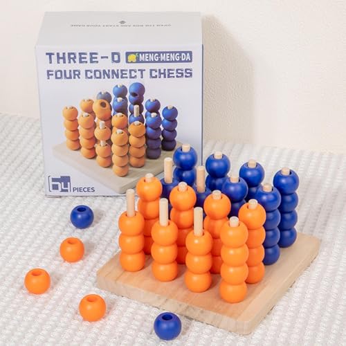 Poder 4 juego de mesa de madera clásico para entretenimiento familiar y escolar 7