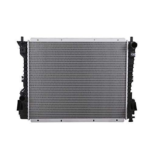 Lynol Cooling System Complete Aluminum Radiator Direct Replacement Compatible With 2005-2014 Ford Mustang Base Boss 302 Bullitt GT Lujo Shelby ST 1 Row V6 V8 3.7L 4.0L 4.6L 5.0L