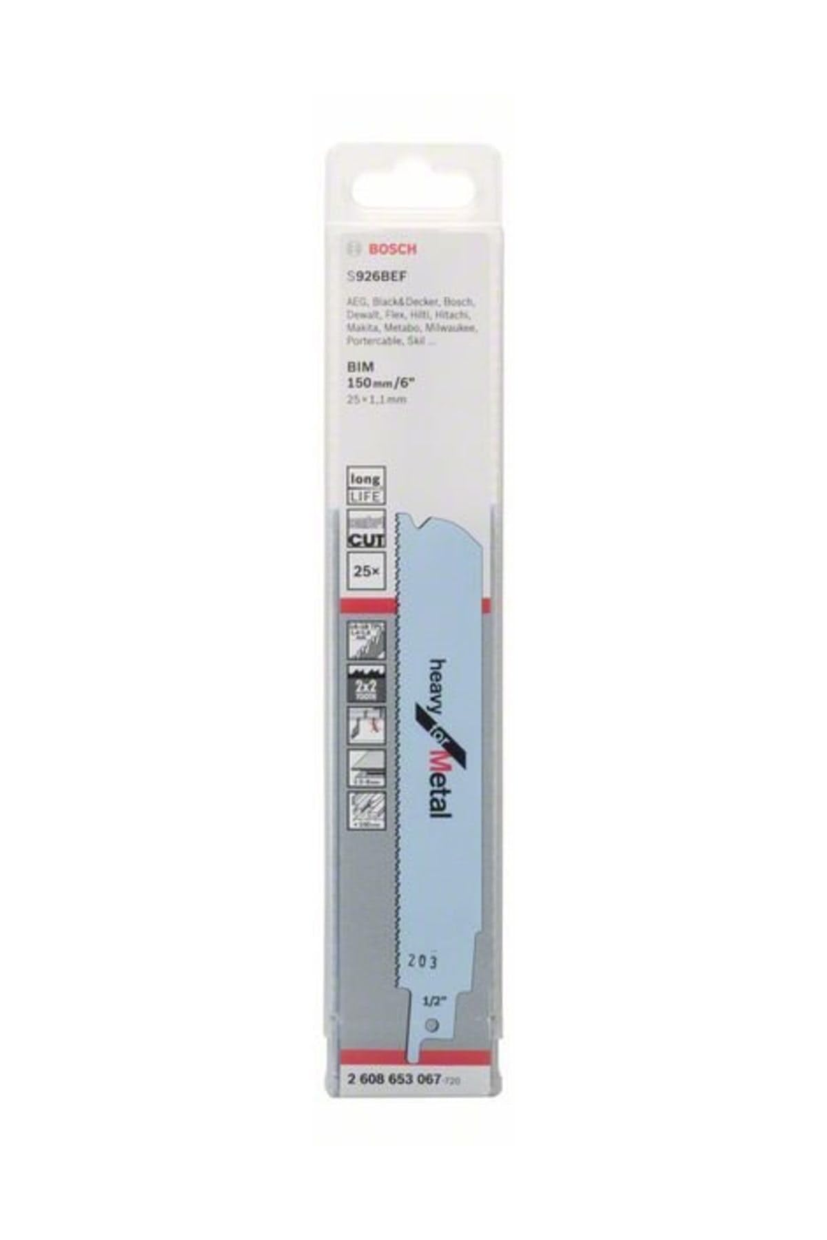 Bosch Professional 2608653067 brzeszczoty do piły szablastej – S 926 BEF, 25-częściowy