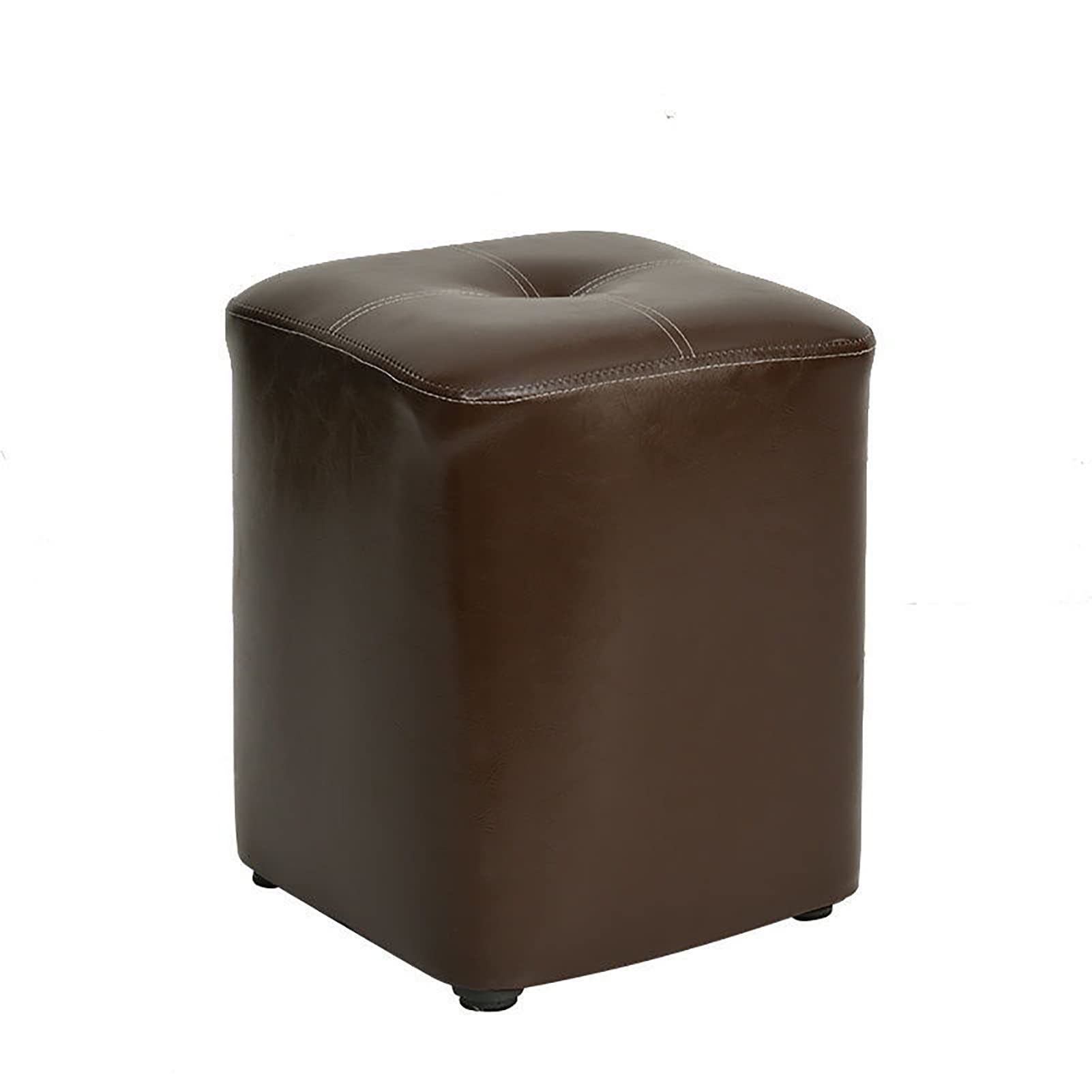 Repose-pieds ottoman en cuir : la solution assise compacte pour petite coiffeuse