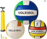 Bola de Vôlei Tamanho Oficial, PVC e Vinil, 22cm Diâmetro, 280g, para Praia e Quadra
