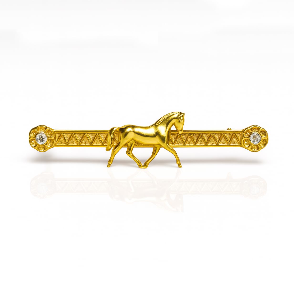 Equetech Showing Horse Tie/Stock Pin - One size - Gold