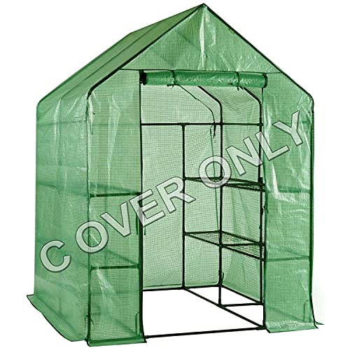Faboer® Replacement Spare PE Cover Only for Walk in Greenhouse 143 x 143 x 195cm