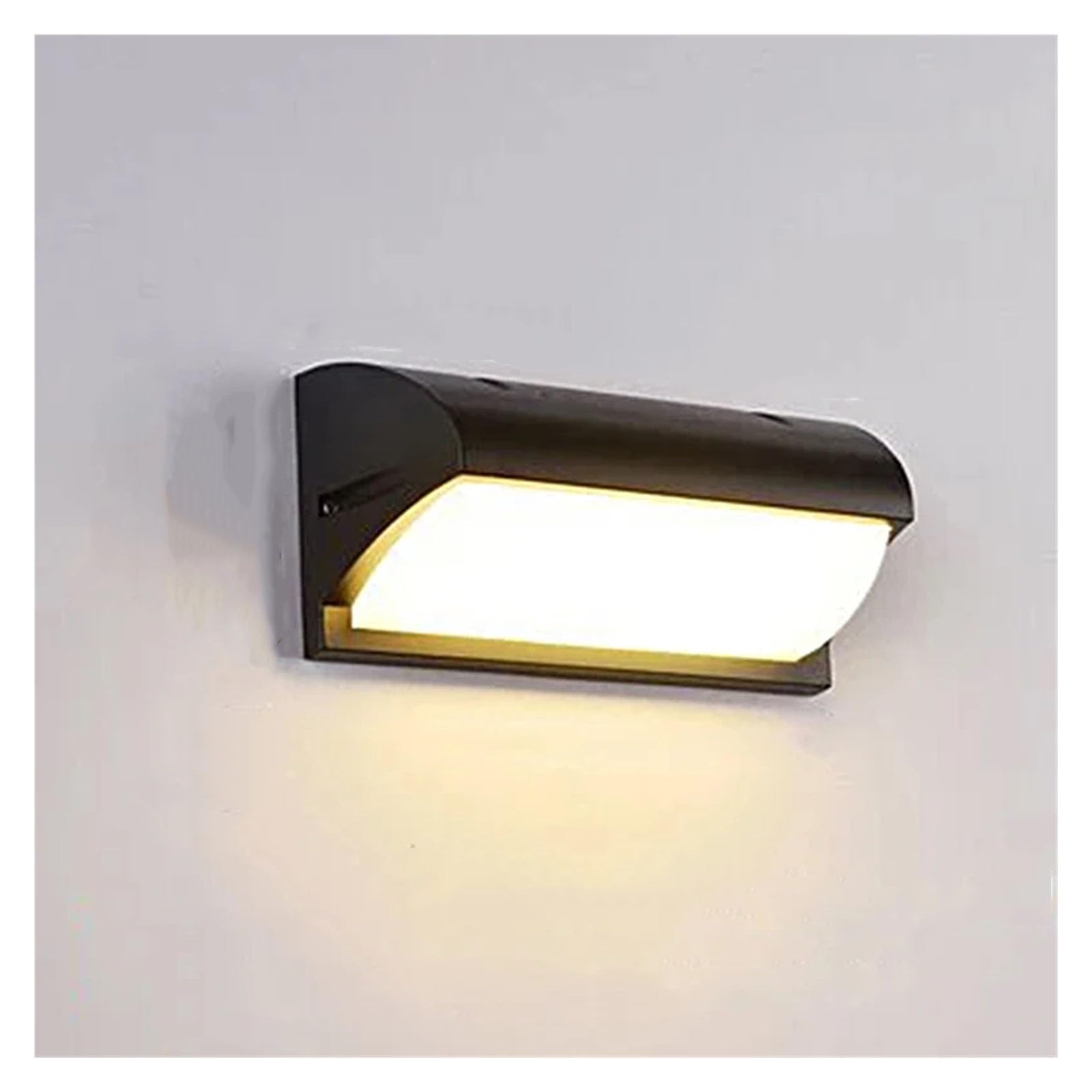 Lampa ścienna LED z czujnikiem ruchu 6W 16W AC85-265V Zimna biel Ciepła IP66 Wodoodporna do ganku, ogrodu(E1 Radar sensor,Cold White)