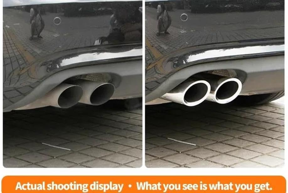 Spare Parts 1Pcs For Golf 4 For Bora For Jetta Car Tail Pipes Replacement Style Dual Pipe Stainless Steel Exhaust Tail Pipes(Black)