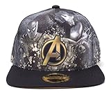 Calidad premium Difuzed Marvel Comics Avengers Infinity War Heroes All-Over Print Snapback Baseball Cap Gorra de bisbol, Multicolor, S para Hombre