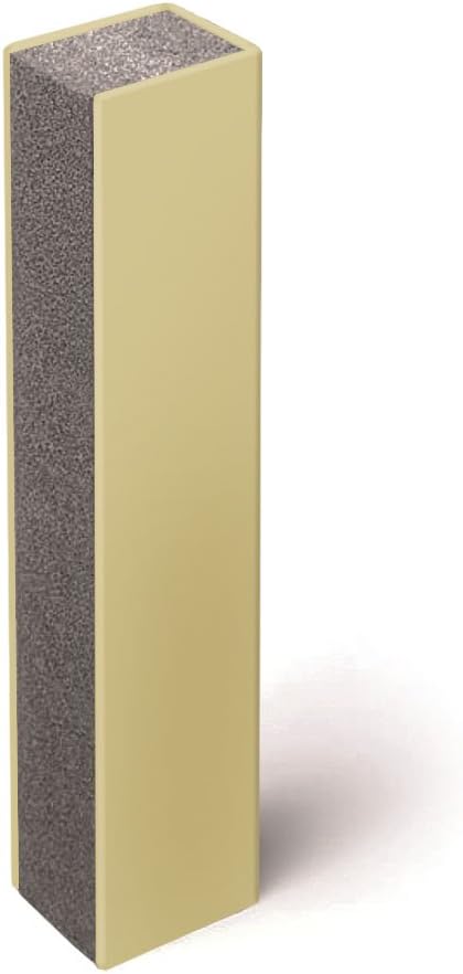 2 inch (50 mm), 3-Sided, Sandstone Quietjoint Acoustic Partition Closure, 10 foot (3 m) length