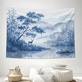 Matériau Exceptionnel: La tapisserie murale est fabriquée en tissu polyester doux, doux et respectueux de la peau, durable et respectueux de l'environnement, facile à nettoyer et à séchage rapide, impression numérique, sans odeur piquante, super doux et confortable, léger, s'affaissant bien, il est très approprié comme tenture murale.