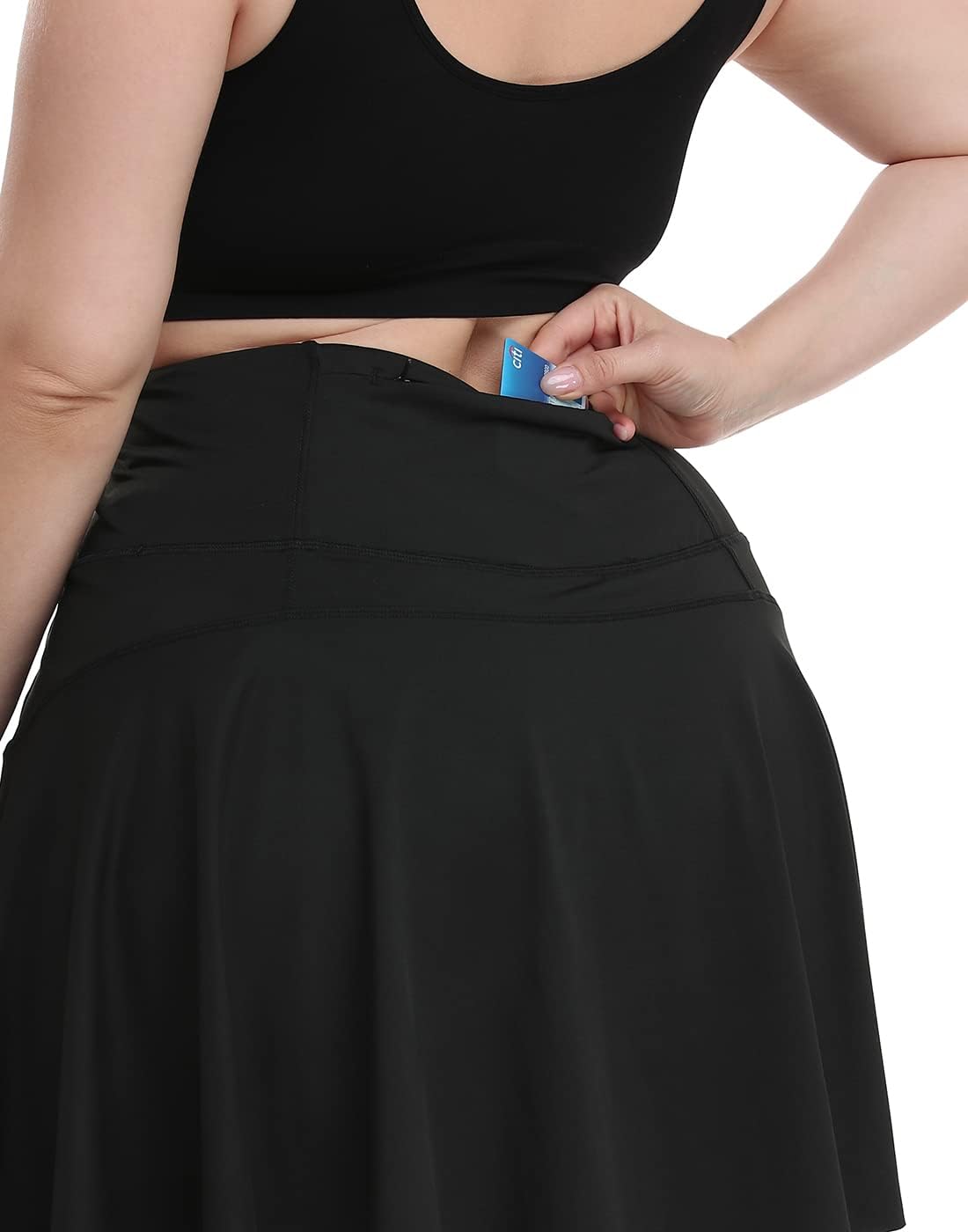 HDE Women's Plus Size Tennis Skort Pleated Athletic Golf Skirt with Shorts