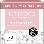 Pañales LILLYDOO, talla 1 (2+ kg), 72 uds., con protección contra fugas