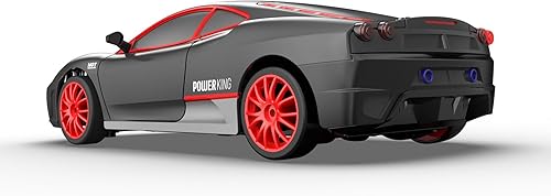 Miniatura 5 de Coche de control remoto RC Drift Car 2.4GHz escala 124 4WD de alta velocidad RC Vehículo con luces LED, baterías y neumáticos a la deriva, autos de