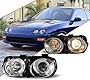 Winjet Compatible with [1998 1999 2000 2001 Acura Integra] LED DRL Halo Projector Headlights