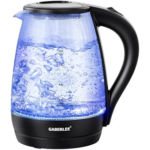 GABERLEE 1.7L Electric Kettle with Fast Boil Cover