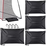 TOBWOLF 4PCS Sports Net Sandbags, Soccer Goal Sand Bags for Weight Stability Hold Up to 12 Pounds, Weighted Anchor Bags for Baseball & Golf Nets, Soccer Goals, Hockey Nets (Sand NO Included)