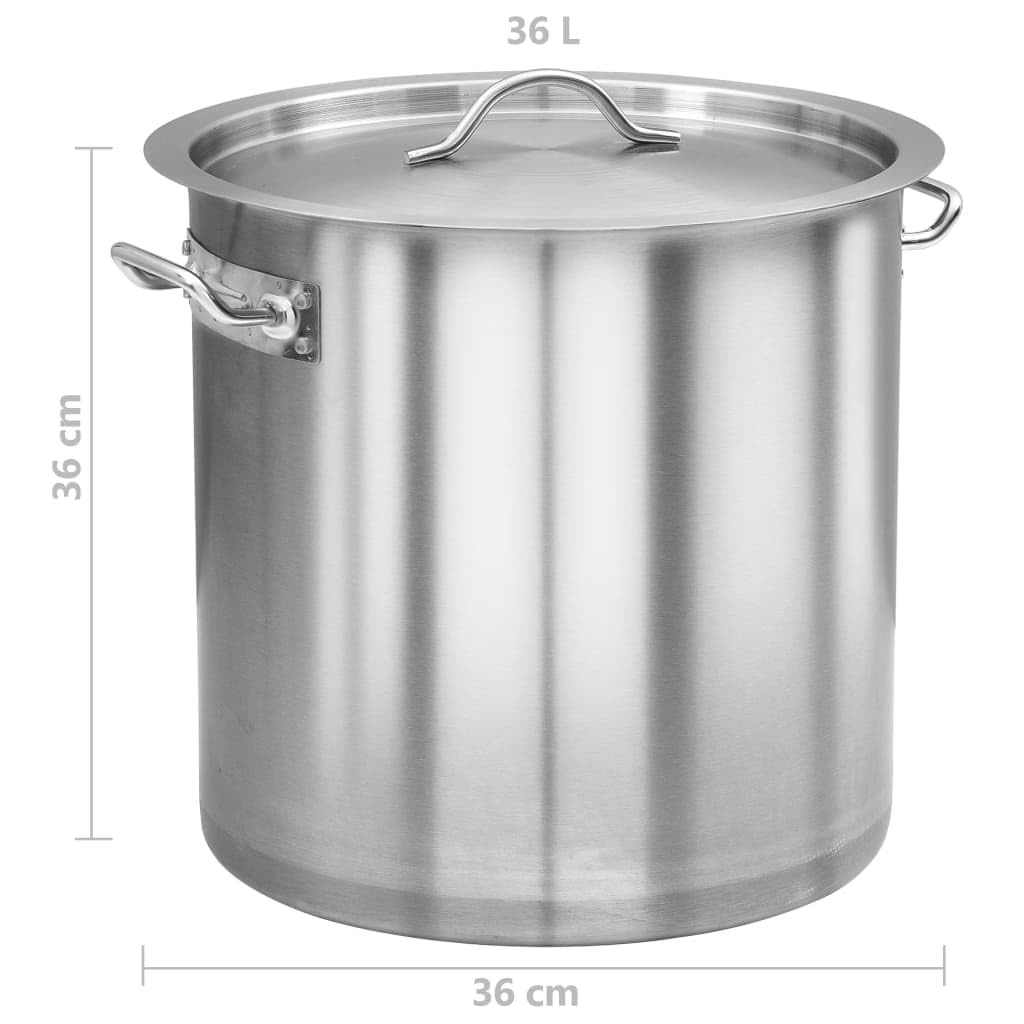Generisch Kochtopf 35 L 36x36 cm Edelstahl,Heim & Garten,Küche & Esszimmer,Kochgeschirr & Backformen,Kochgeschirr,Suppentöpfe,51134