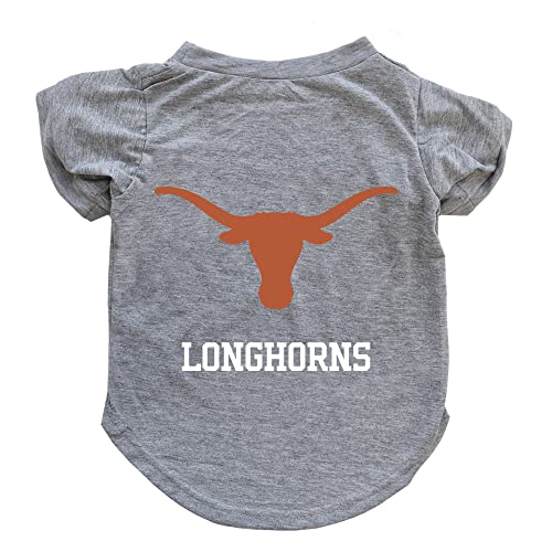 Littlearth NCAA Texas Longhorns Pet T-Shirt, Team Color, Large