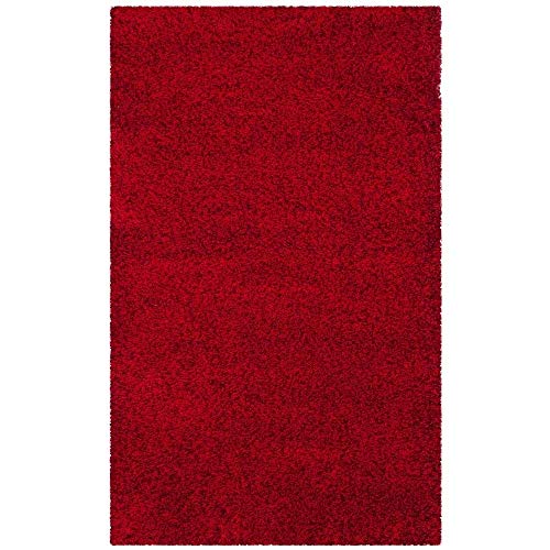 Image of Shaggy Super Soft Carpet for Home & Living Room Size - 9 X 12 Ft (Maroon)
