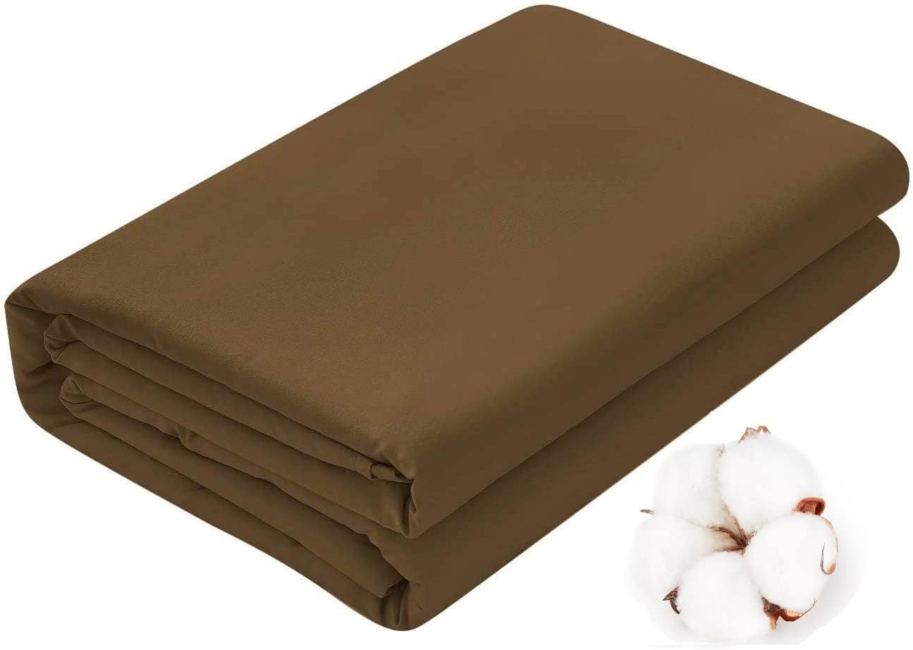 Split King Fitted Sheet for Adjustable Bed, 2-Pack Twin XL Fitted Bottom Sheets Only, 400 Thread Count 100% Cotton Fitted Sheet Taupe, Split King Fitted Sheet Fit Upto 16" Deep Mattress