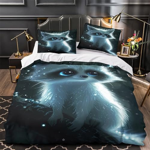 Housse de couette raton laveur impression 3D microfine durable - 4