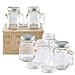 Smith's Mason Jars Satz von 6 Mason Jar Becher 16oz oder 473ml mit Schraubdeckel | Trinkgläser Ideal für die Herstellung Overnight Oats und Smoothies | Alle kommen mit Geschenk und Geschenk-Tags