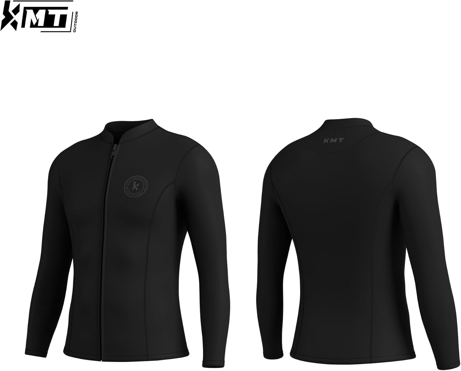 KMT Wetsuit Top Men, Mens Wetsuits Jackets 2.5mm Upgrade CR Neoprene Tops for Surfing Diving Snorkeling Kayaking Swimming