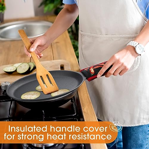 Lallisa YIU-LALLISA-2660 4 Sets Cast Iron Fajita Plate Set Fajita Plate Sizzler Pan thumb #5