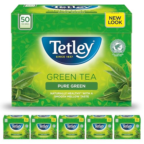 Tetley Pure Green Tea Bags, Pack of 6, 600 gram