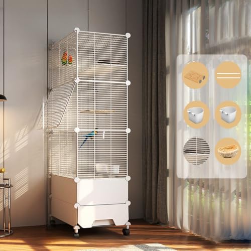 Sariny鳥かご 大型 鳥籠 鳥ケージ インコ ケージ バードケージ 複数飼い とりかご 鳥かご インコ セキセイインコ オカメインコ 文鳥 ケージ 鳥小屋 入れ 引き出しトレイ 鳥小屋 小鳥 セキセイインコ オカメインコ 耐久性は優れています通気性は