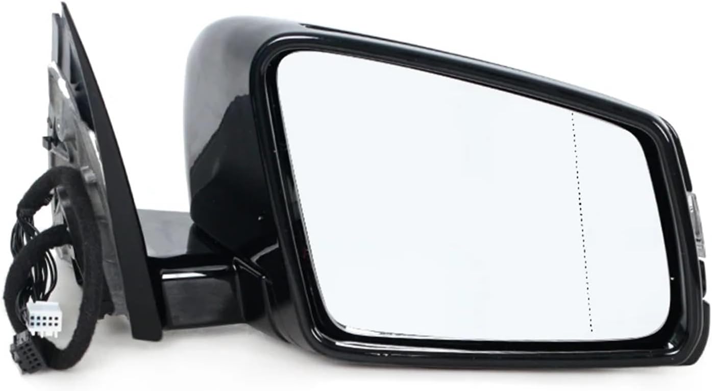 Auto Side Door Power Rear View Mirror Assembly Black White Compatible For Mercedes for Benz W221 S-Class S300 S350 S400 S63 2006 2007 2008-2013(Only Left) (Only Left White)
