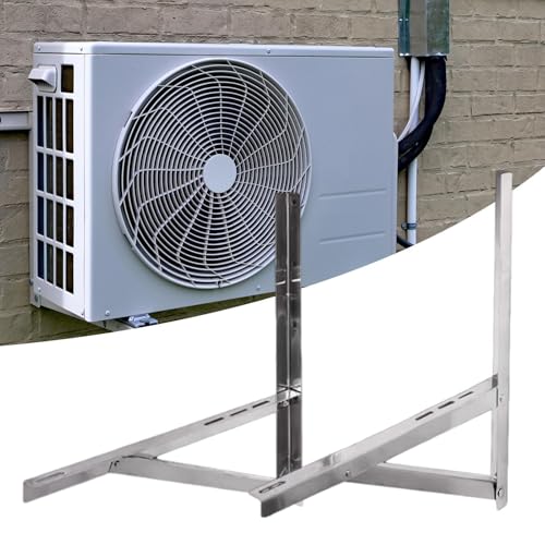 Soporte plegable para aire acondicionado en terrazas y balcones limpios 3