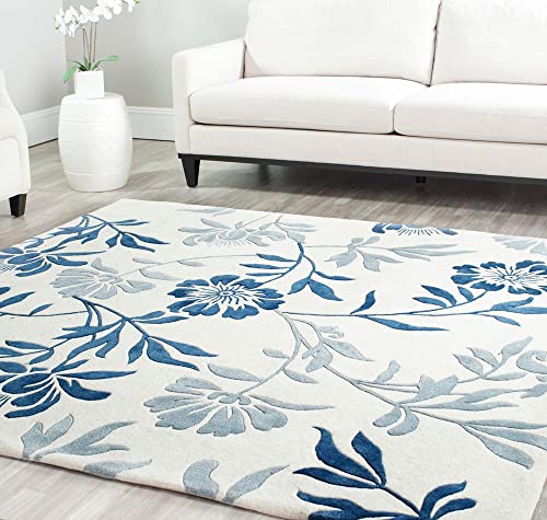 Image of Soft Pure Woolen Modern Collection Tufted Carpet for Living Room,Bedroom'Kitchen and Hall (9 X 12) Feet