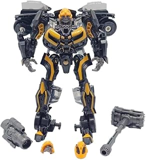 Transformation Bumblebee Action Figure Toys Masterpiece Movie Model Deluxe Deformation Car Robot (Black)