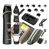 ridian Beard Trimmer for Men, Electric Trimmer and Shaver 14 in 1 Wet/Dry Waterproof Magnetic Chargi